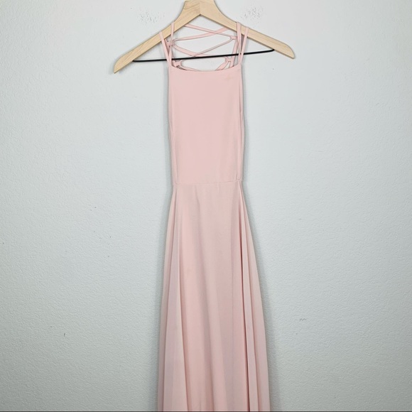 LULU'S Strappy To Be Here Nude Blush Maxi Dress Size XS - Picture 3 of 11